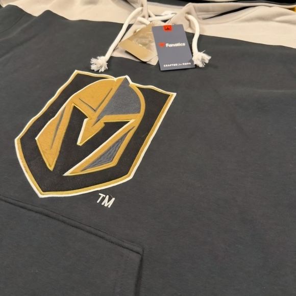 Fanatics Vegas Golden Knights NHL Hockey Black/Gray LaceUp Hoodie Mens Size XXL - Picture 5 of 10